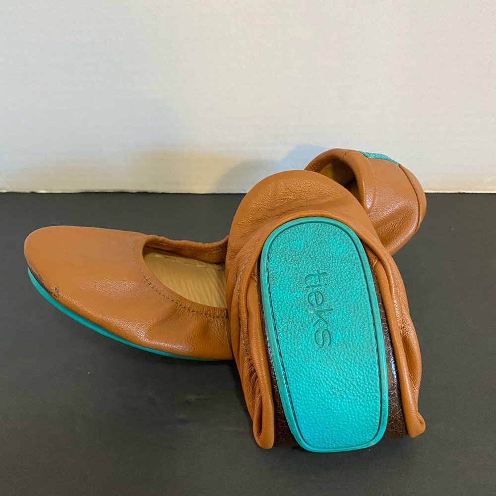 Tieks by Gavrieli Camel Leather Ballet Flats Sz 7